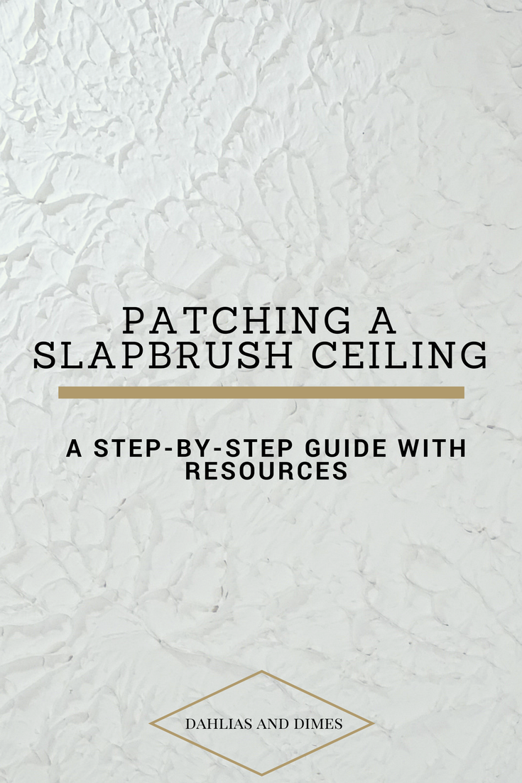 Patching A Slapbrush Ceiling Tutorial
