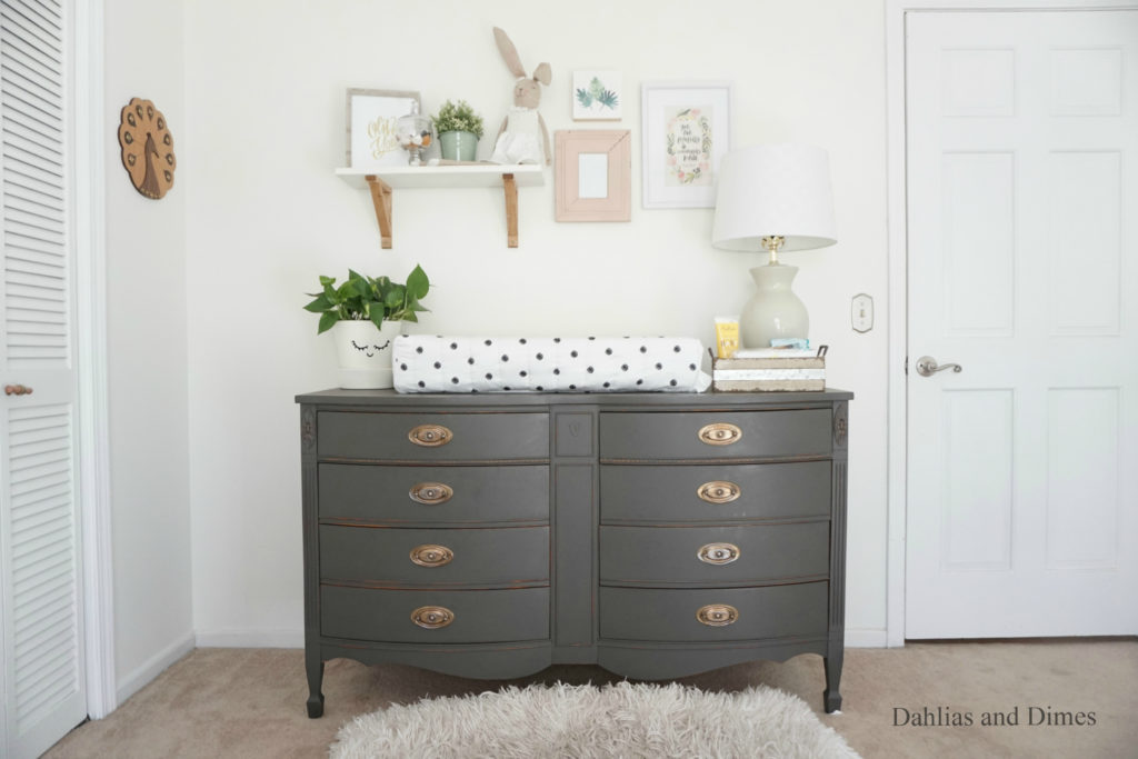 Chalk Painted Changing Dresser
