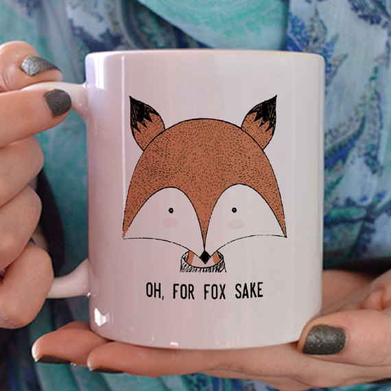 fall fox mug
