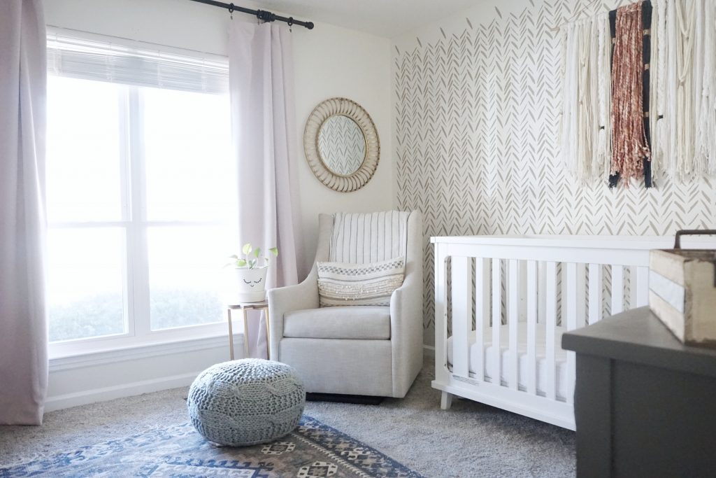 modern boho nursery