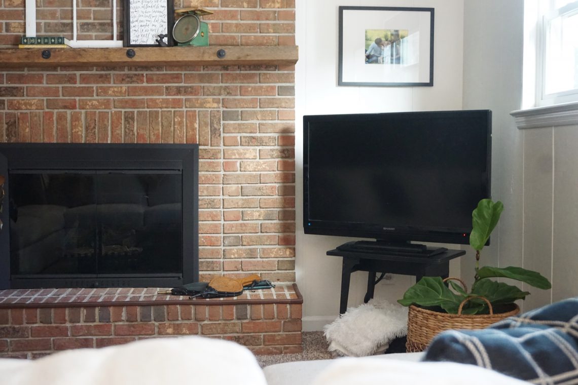 Simple Tv Corner Makeover How I Hid