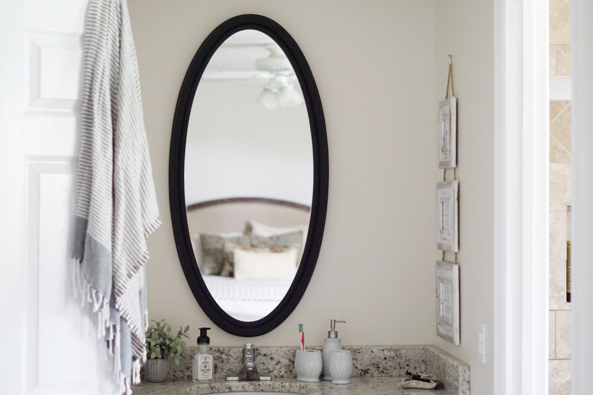 Black Trimmed Bathroom Mirrors | Getting the Look for Less - Forrester Home