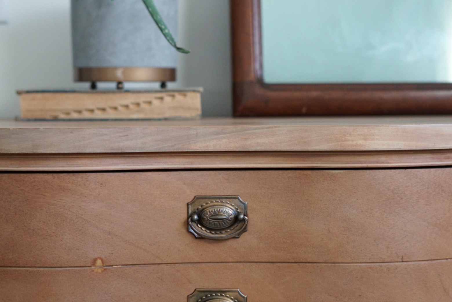 Cherry Dresser Makeover To Natural Wood Finish Forrester Home   Dresser After 3 