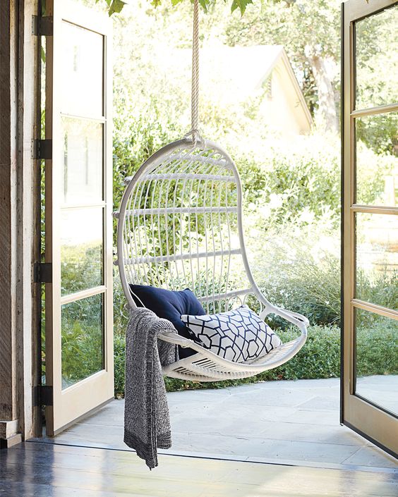 Splurge Vs Save Outdoor Hanging, Modern Outdoor Swing Chair