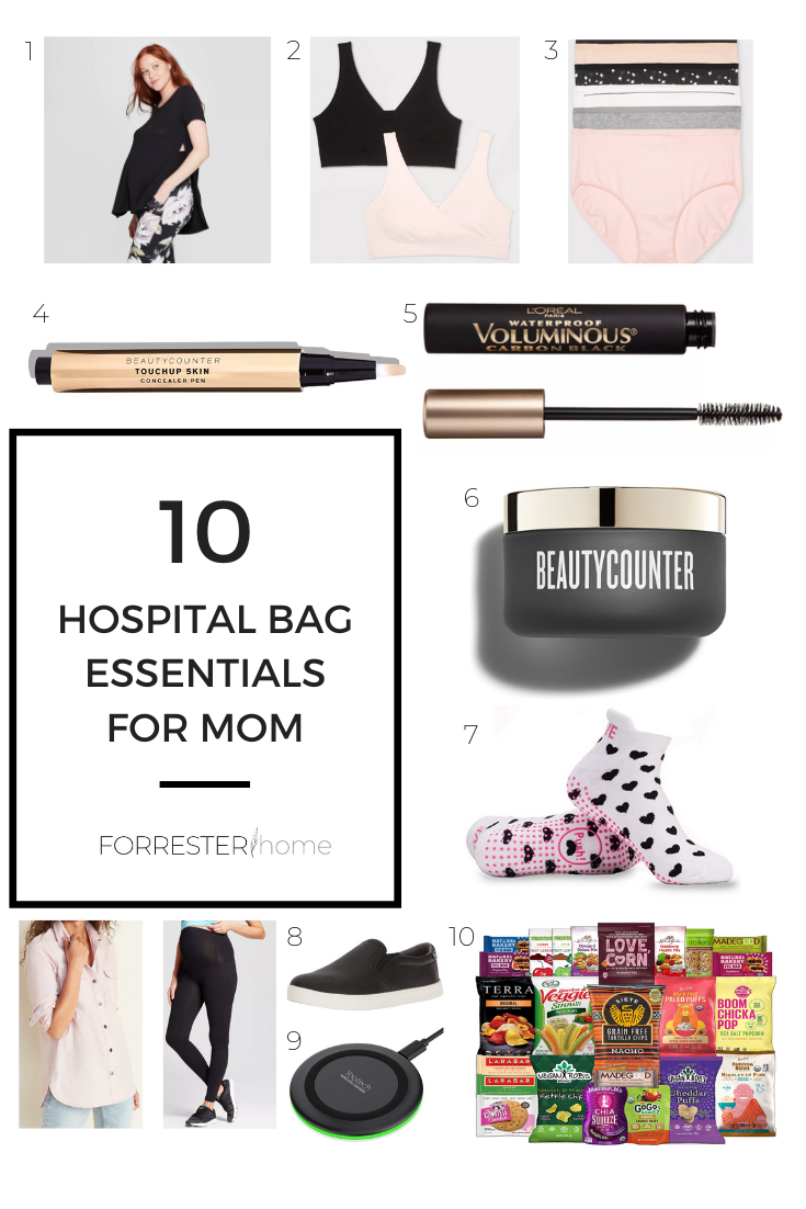 hospital bag essentials mom