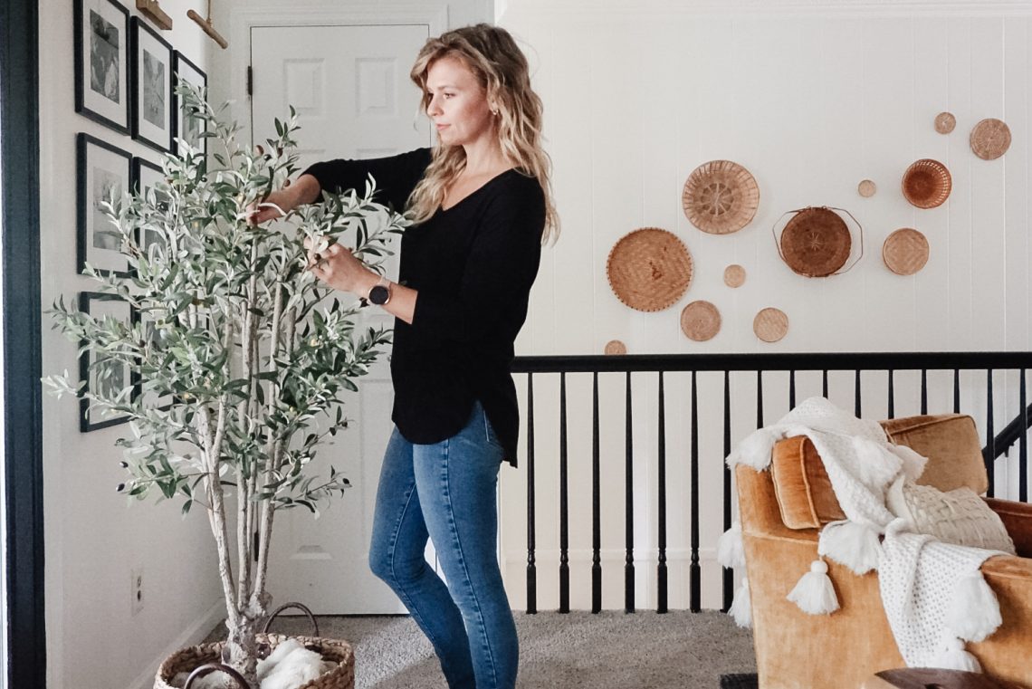 Elevating the Look of a Faux Tree or Plant - A Pretty Fix