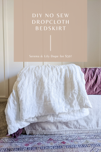 diy no sew bed skirt