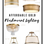 Affordable Gold Flushmount Lighting